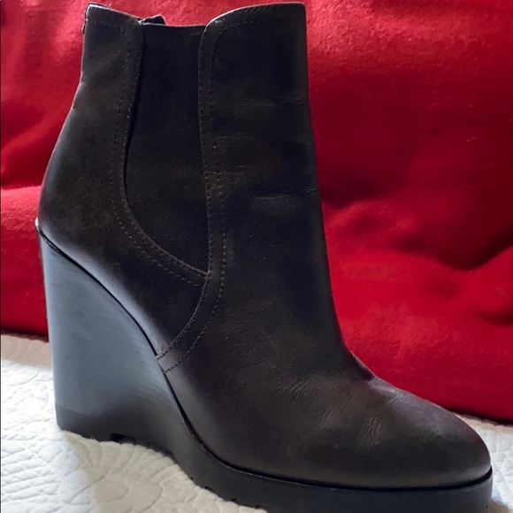 Michael Kors leather wedge booties - Picture 8 of 11